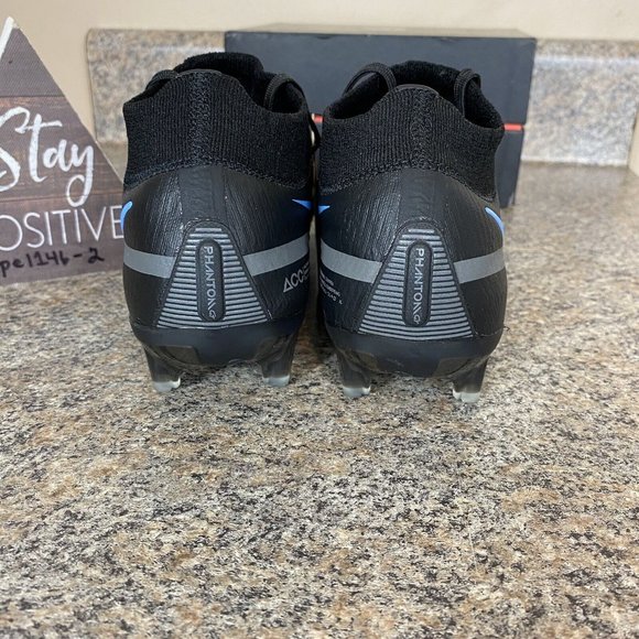 Nike Phantom GT2 Elite DF‎ FG Soccer Cleats Black Mens Size 5 / Womens Size 6.5